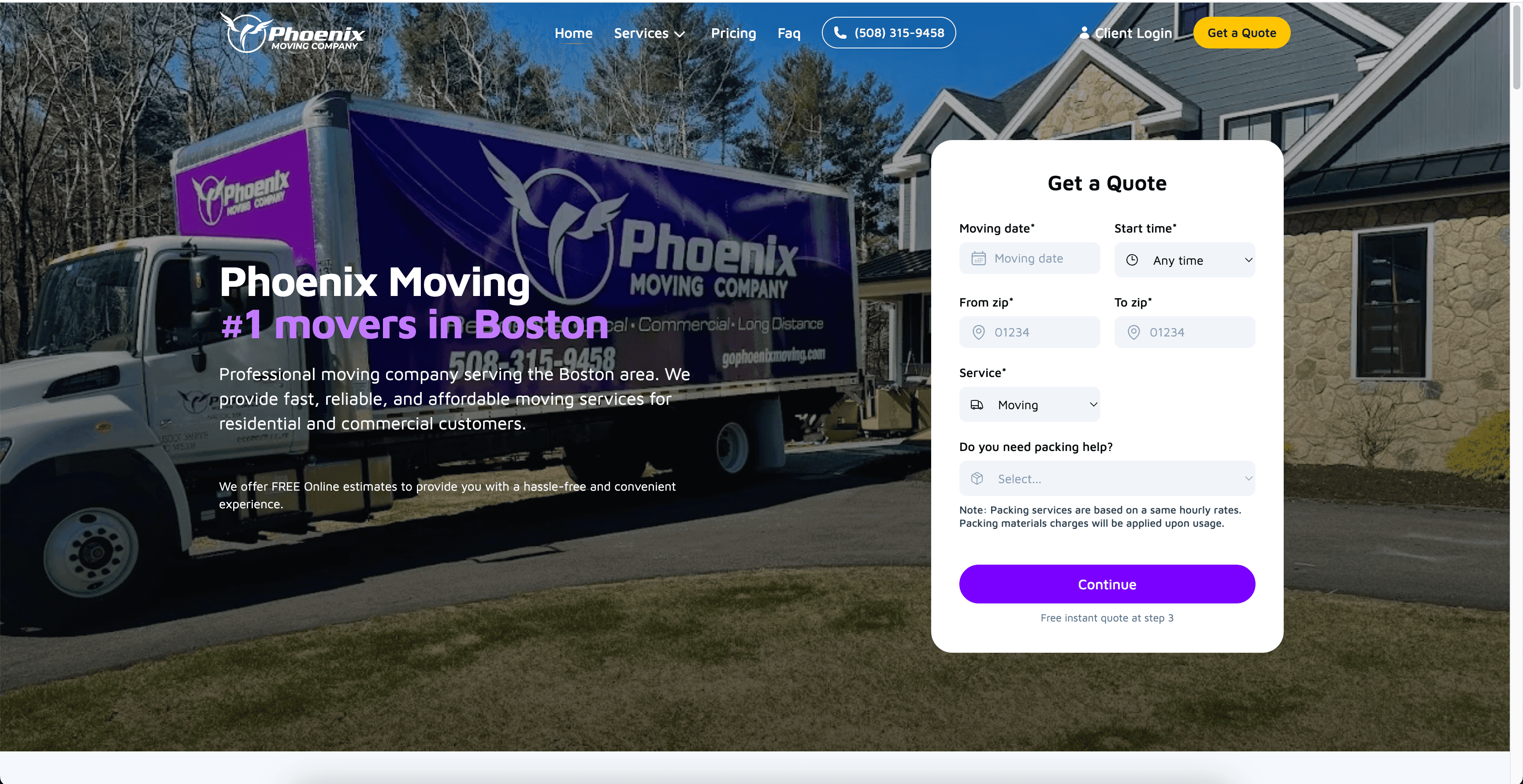 Phoenix Movers Website